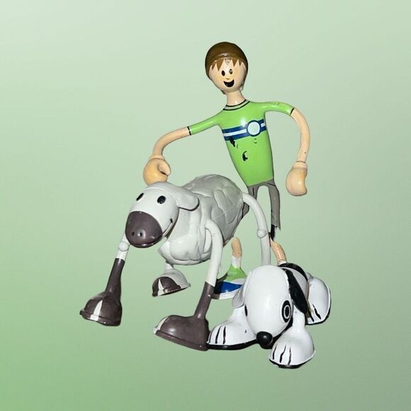 2002 Kid Galaxy Bendos Boy Spot & Wooley Bendable Action Figure Set B18 - Picture 10 of 11